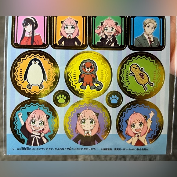 Spy x Family Sticker Sheet Japan Exclusive Officially Licensed Anime Kawaii Anya - Picture 6 of 7